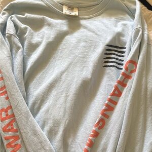 Light Blue Long Sleeve Graphic Tee